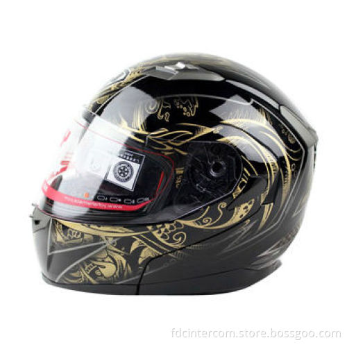 Black Bluetooth Intercom for Full-face Helmets